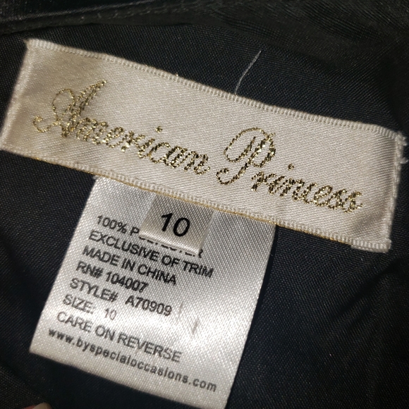 Girls size 10 fancy black dress - Picture 5 of 6